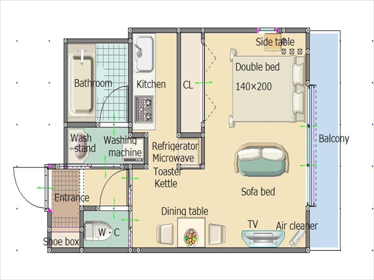 Apartemen Luft Uehonmachi 501 *